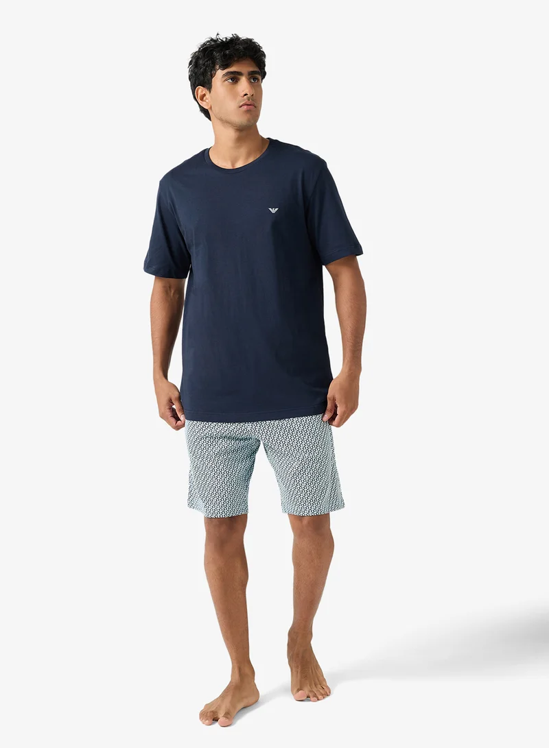 EMPORIO ARMANI  Logo T-Shirt And Shorts Set for Men | Best Price UAE